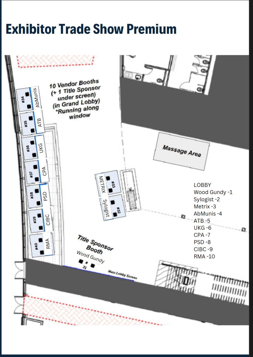2025 Conference Trade Show Map | GFOA Alberta